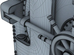 bank vault door v 1 3D Model