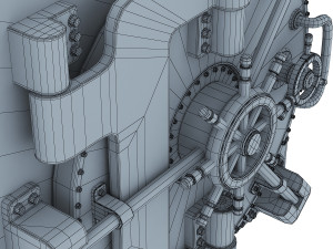bank vault door v 1 Modello 3D