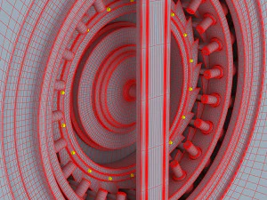 bank vault door v 1 3D Model