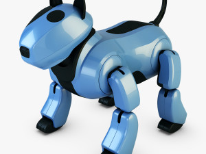 genibo robot dog blue 3D Model