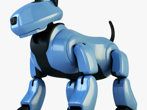 genibo robot dog blue Model 3D
