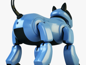 genibo robot dog blue Model 3D