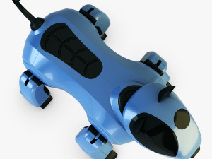genibo robot dog blue Model 3D