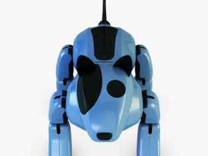 genibo robot dog blue Model 3D
