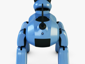 genibo robot dog blue Model 3D