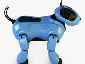 genibo robot dog blue Model 3D