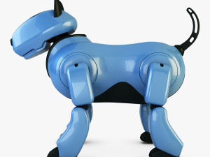 genibo robot dog blue Model 3D