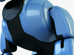 genibo robot dog blue Model 3D