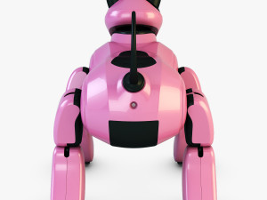 genibo robot dog pink 3D Model