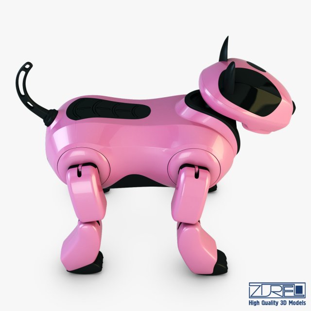 Download genibo robot dog pink 3D Model