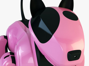 genibo robot dog pink 3D Model