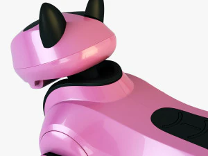 genibo robot dog pink 3D Model