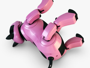 genibo robot dog pink 3D Model