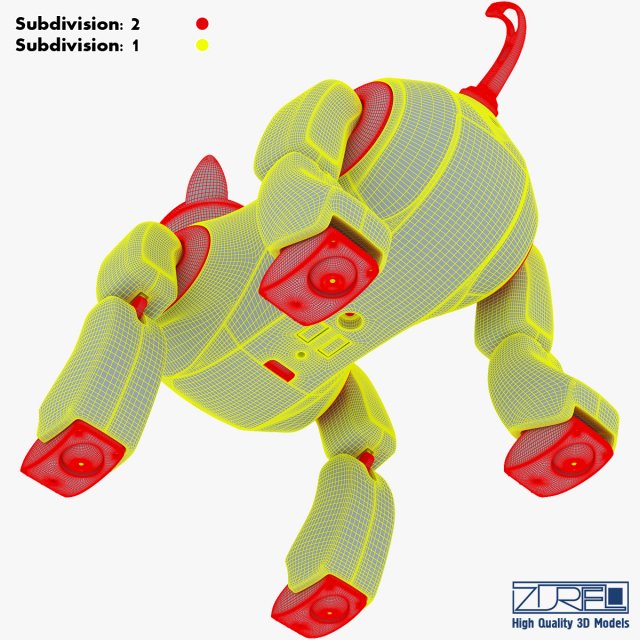 Download genibo robot dog pink 3D Model