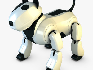 genibo robot dog white 3D Model