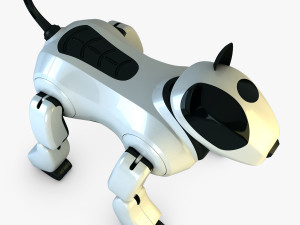 genibo robot dog white 3D Model