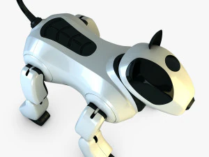 genibo robot dog white 3D Model