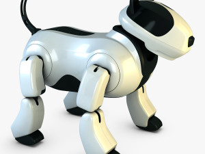 genibo robot dog white 3D Model