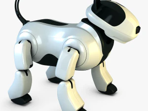 genibo robot dog white 3D Model