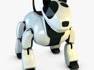 genibo robot dog white 3D Model