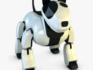 genibo robot dog white 3D Model