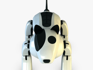 genibo robot dog white 3D Model