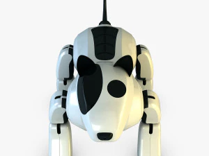 genibo robot dog white 3D Model