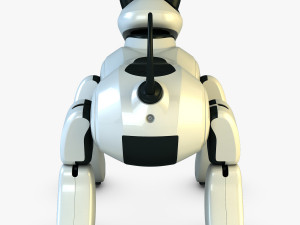 genibo robot dog white 3D Model