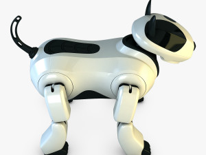 genibo robot dog white 3D Model