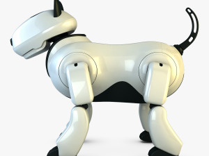 genibo robot dog white 3D Model