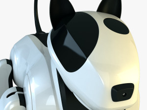 genibo robot dog white 3D Model