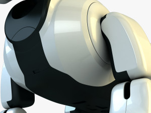 genibo robot dog white 3D Model