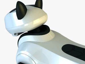 genibo robot dog white 3D Model