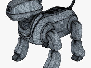 genibo robot dog white 3D Model