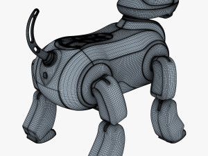 genibo robot dog white 3D Model