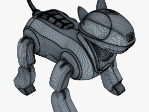 genibo robot dog white 3D Model