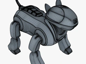 genibo robot dog white 3D Model