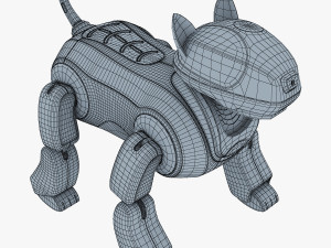 genibo robot dog white 3D Model