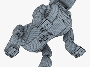 genibo robot dog white 3D Model
