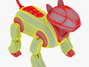 genibo robot dog white 3D Model