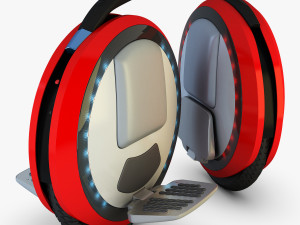 ninebot one red 3D Model