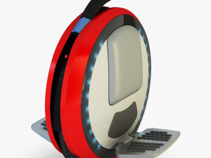 ninebot one red 3D 모델