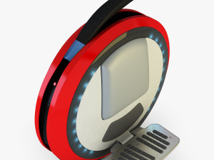 ninebot one red 3D 모델