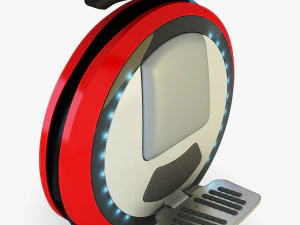 ninebot one red 3D Model