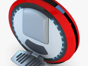 ninebot one red 3D 모델
