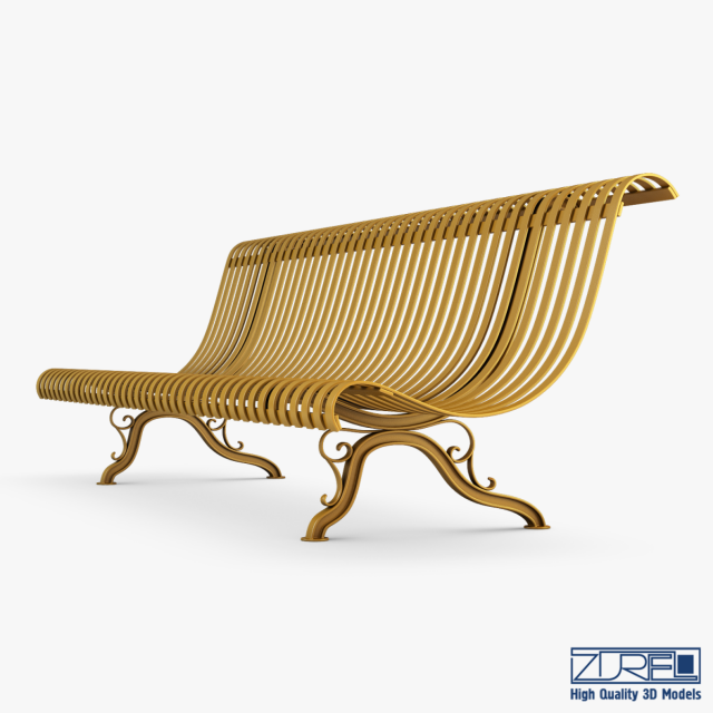 bench v 1 3D Модель .c4d .max .obj .3ds .fbx .stl .blend 