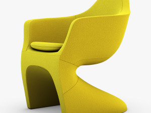 lotem chair yellow Modèle 3D