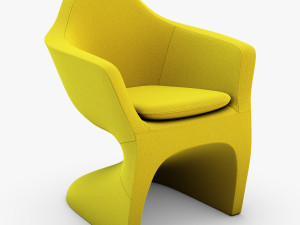 lotem chair yellow Modèle 3D