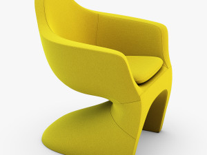 lotem chair yellow Modèle 3D