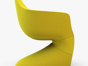 lotem chair yellow Modèle 3D
